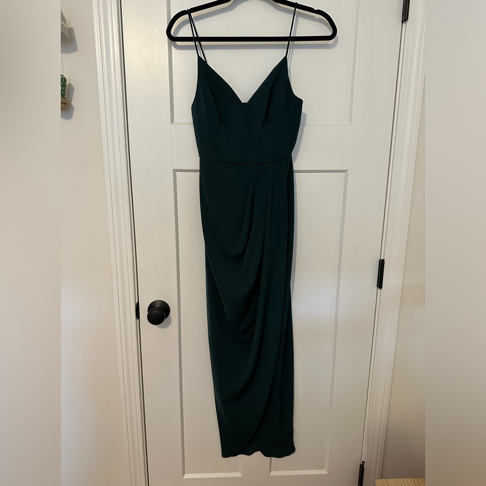 Shona Joy Green V-Neck Dress - Size US 2 - New/Never worn - Picture 5 of 5